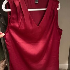 SHEIN Red Sleeveless Blouse